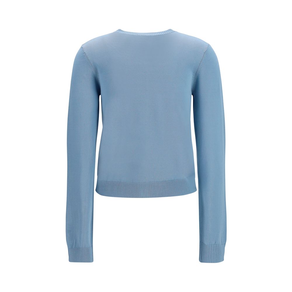 Ganni Blue Cotton Cardigan