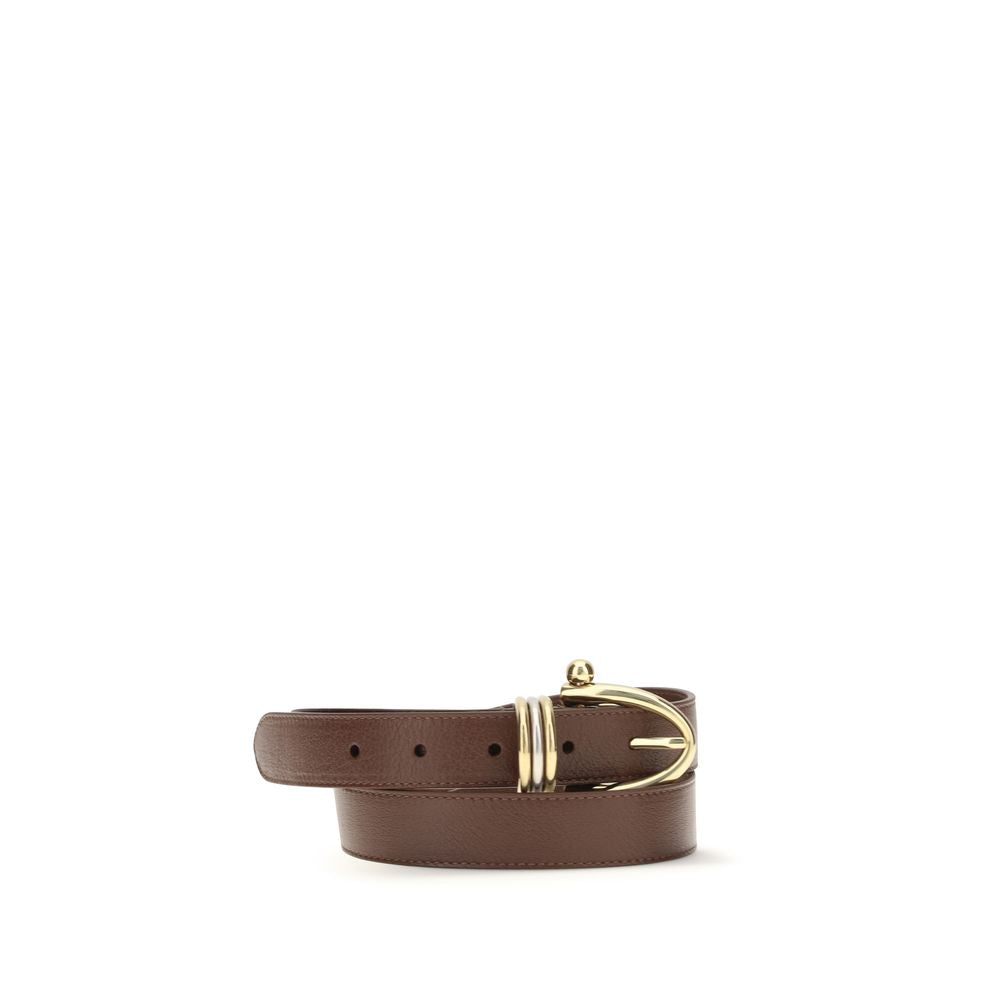 Chloé Brown Calf Leather Bos Taurus Belt
