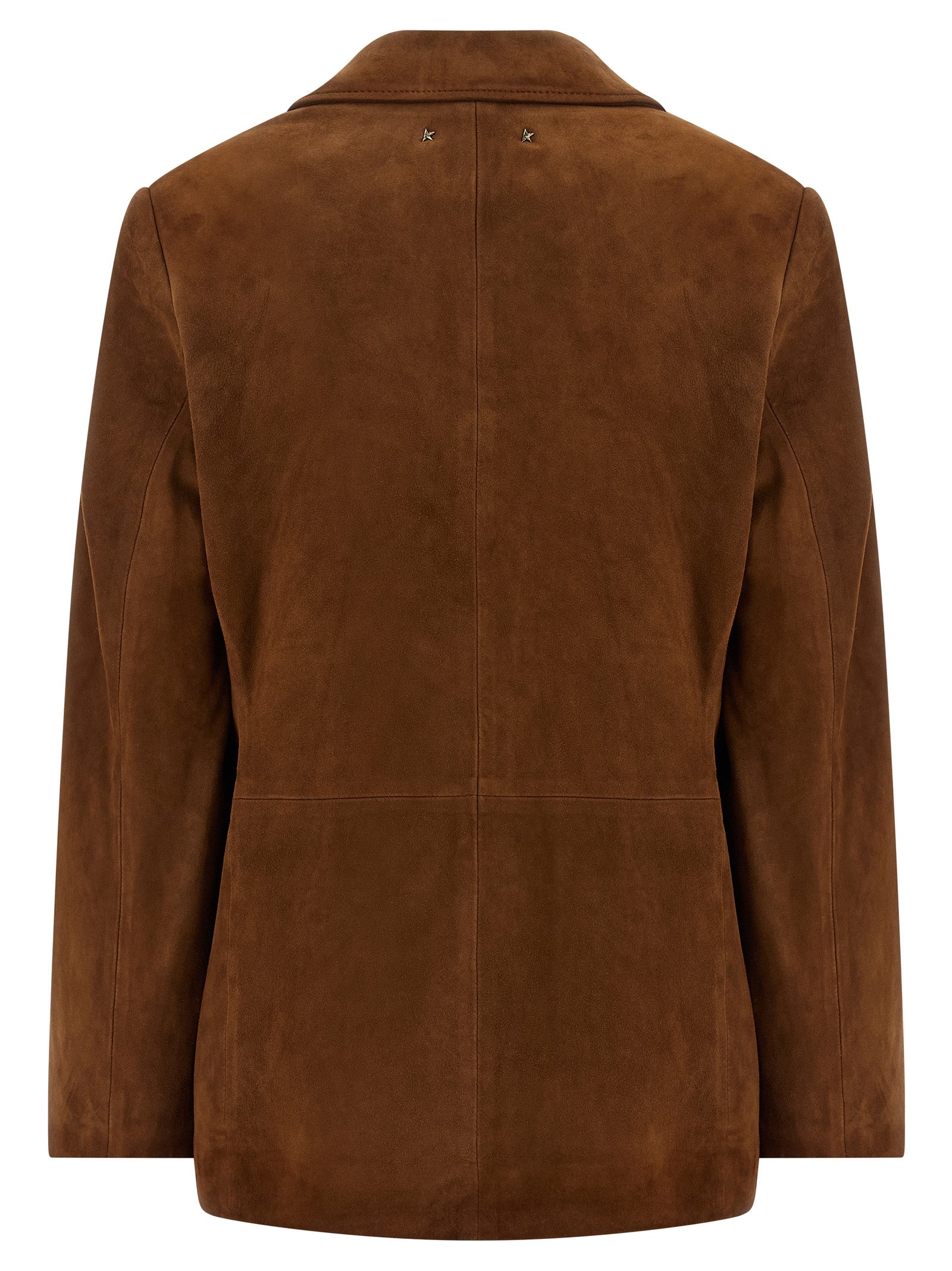 Golden Goose Brown Lamb Leather Leather Jacket