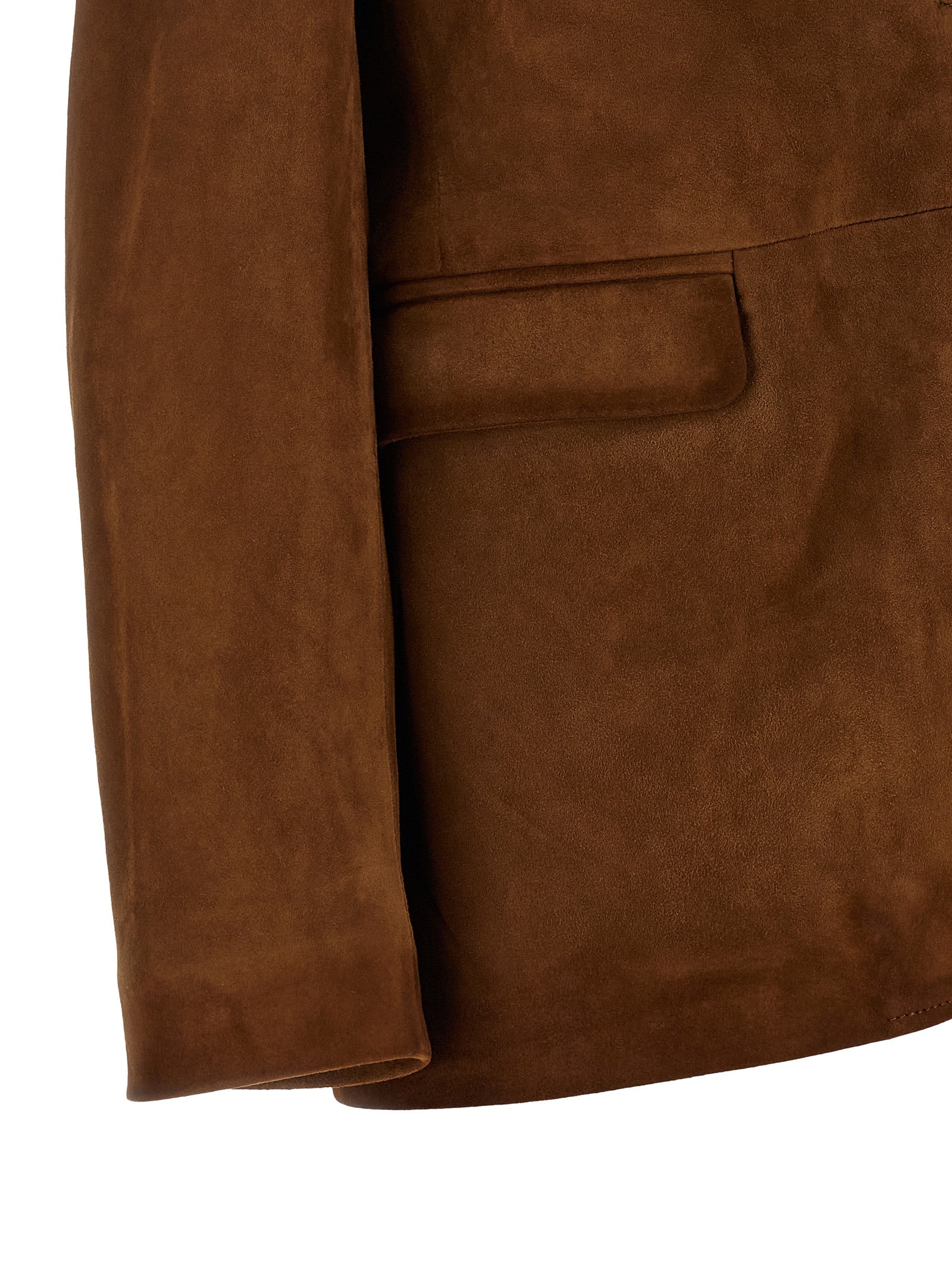 Golden Goose Brown Lamb Leather Leather Jacket