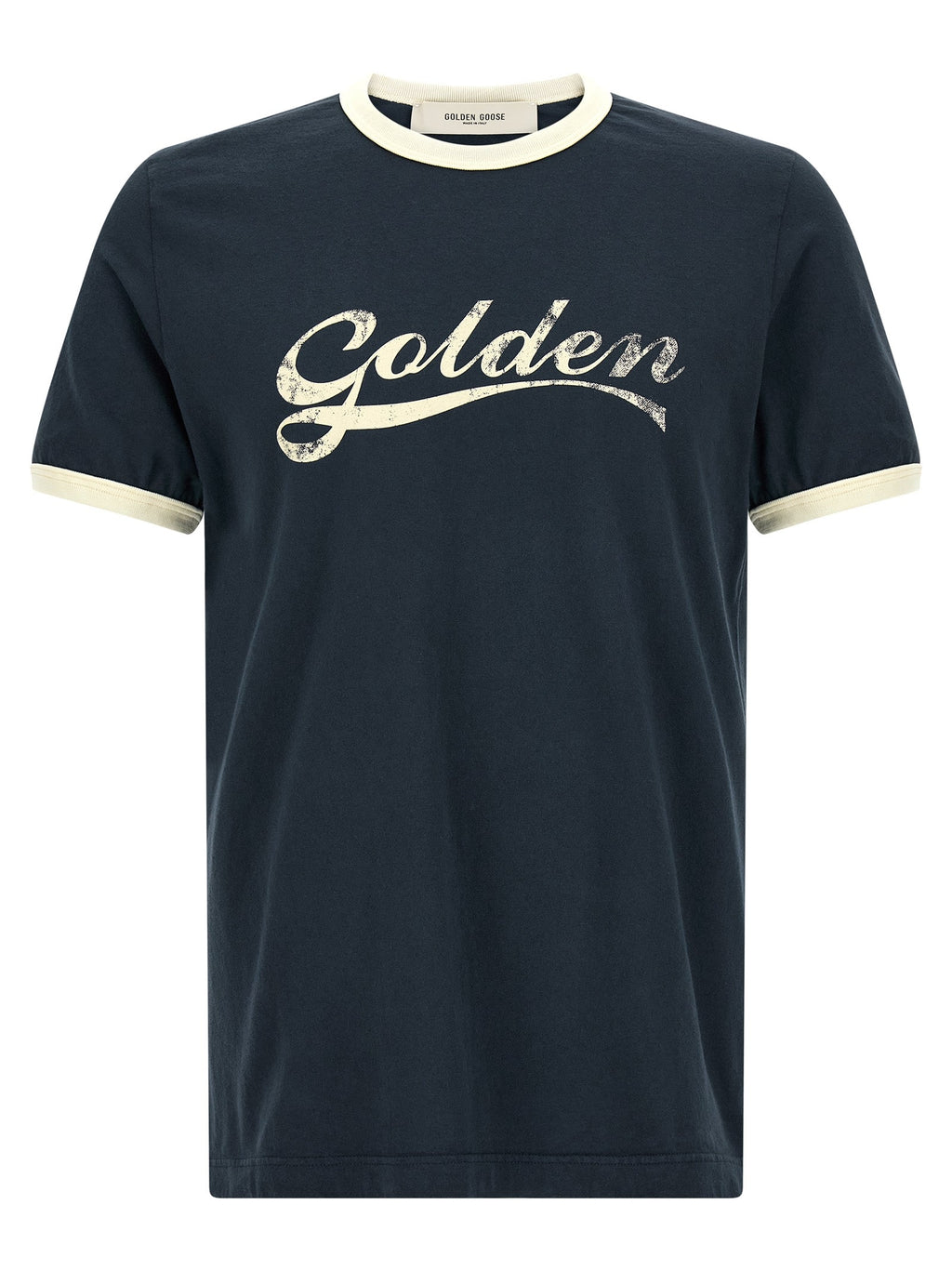 Golden Goose Blue Cotton T-Shirt Golden Goose