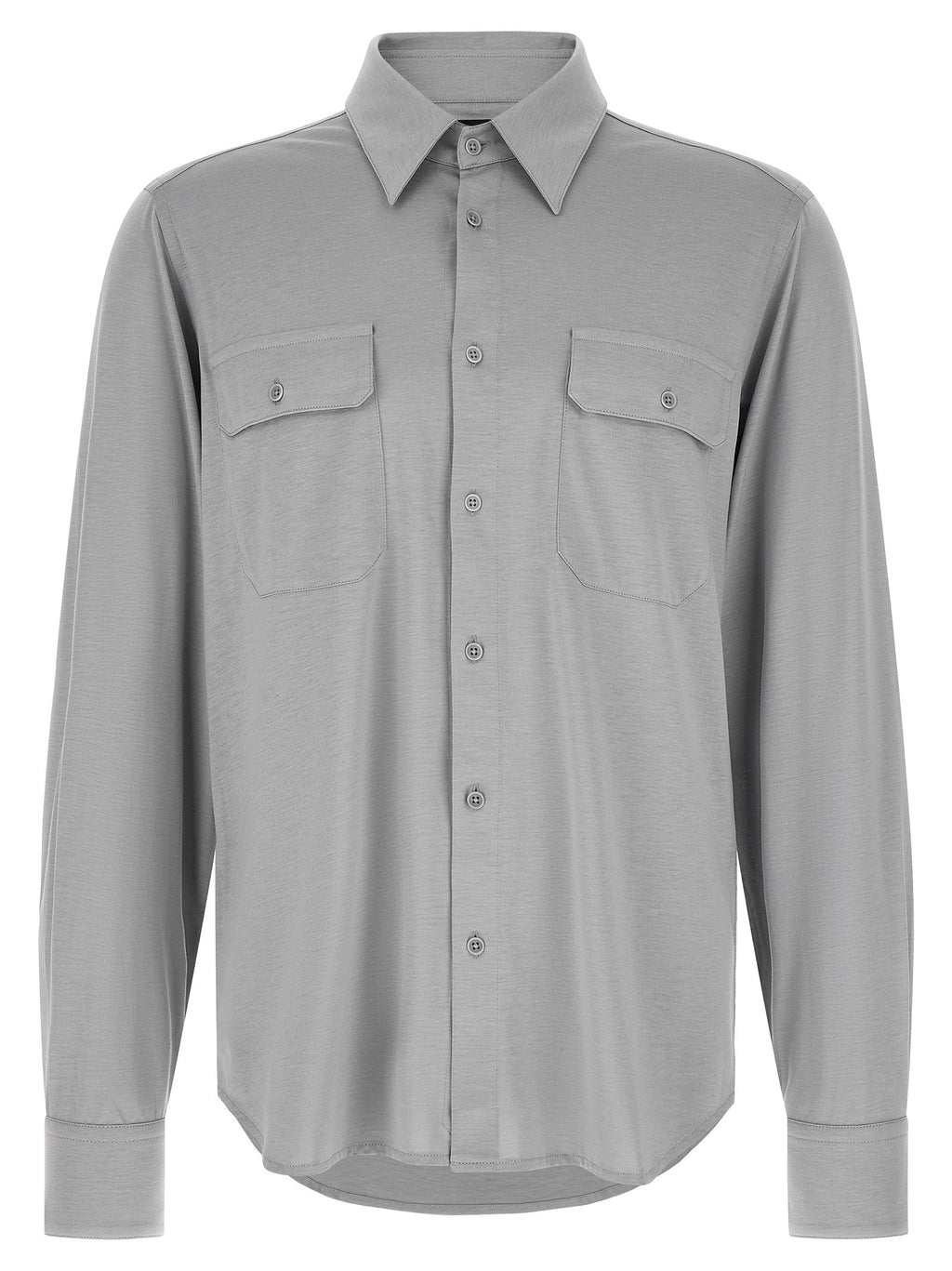 Tom Ford Gray Silk Blouse