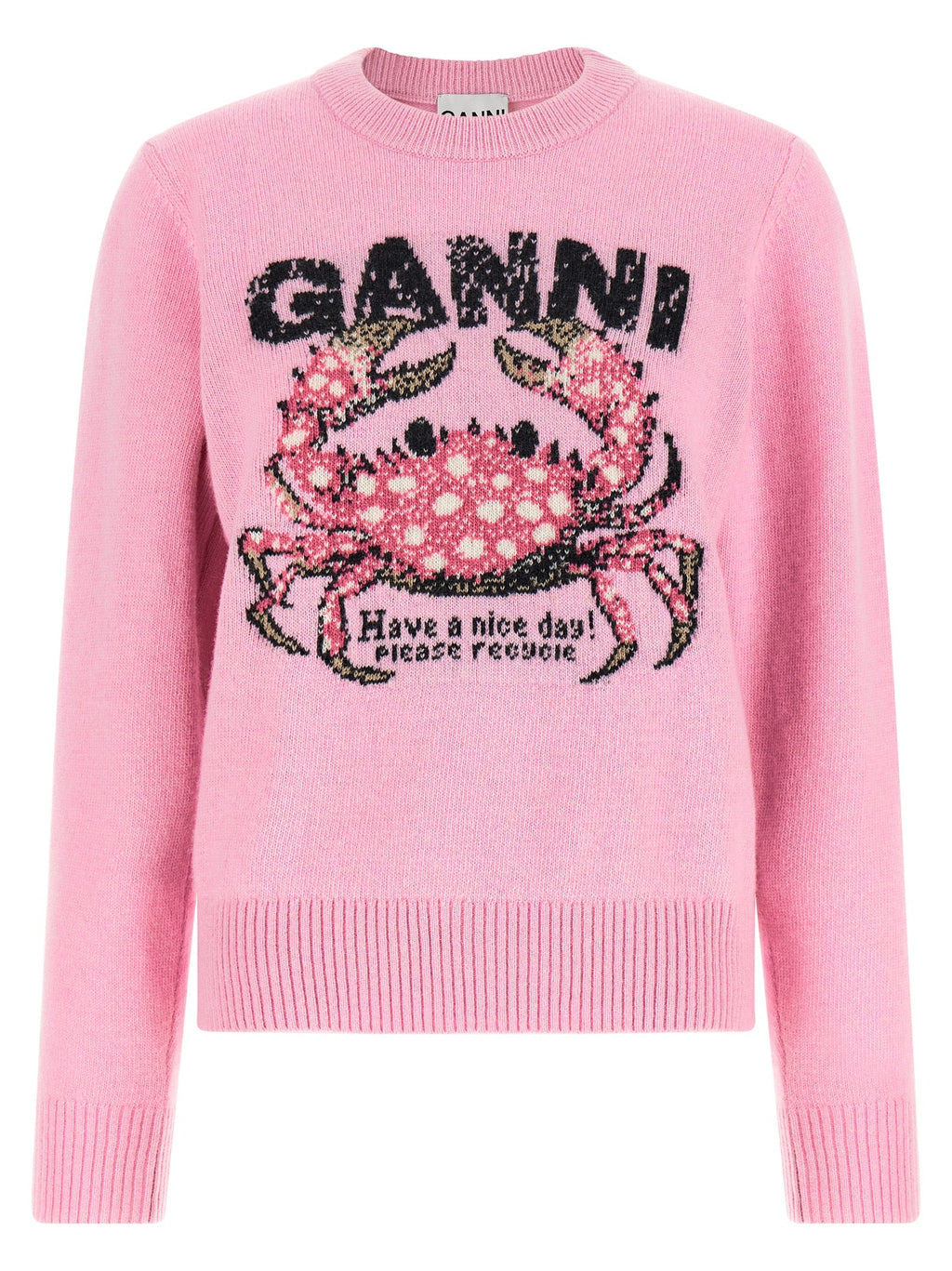 Ganni Multicolor Wool Cardigan