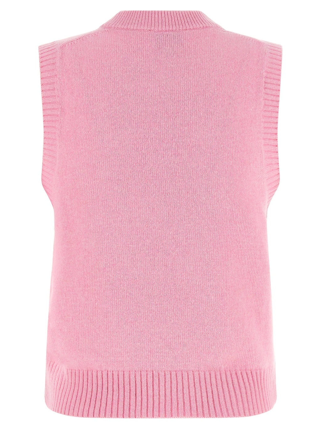 Ganni Multicolor Wool Sleeveles Sweater Ganni