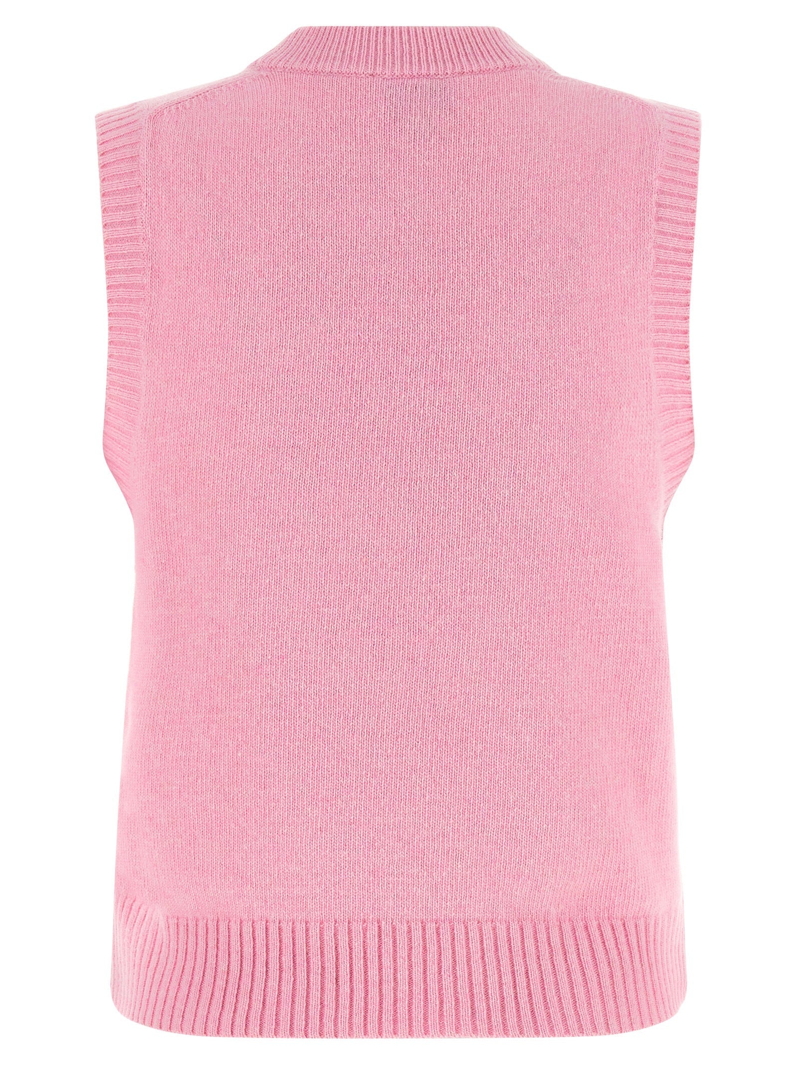 Ganni Multicolor Wool Sleeveles Sweater Ganni