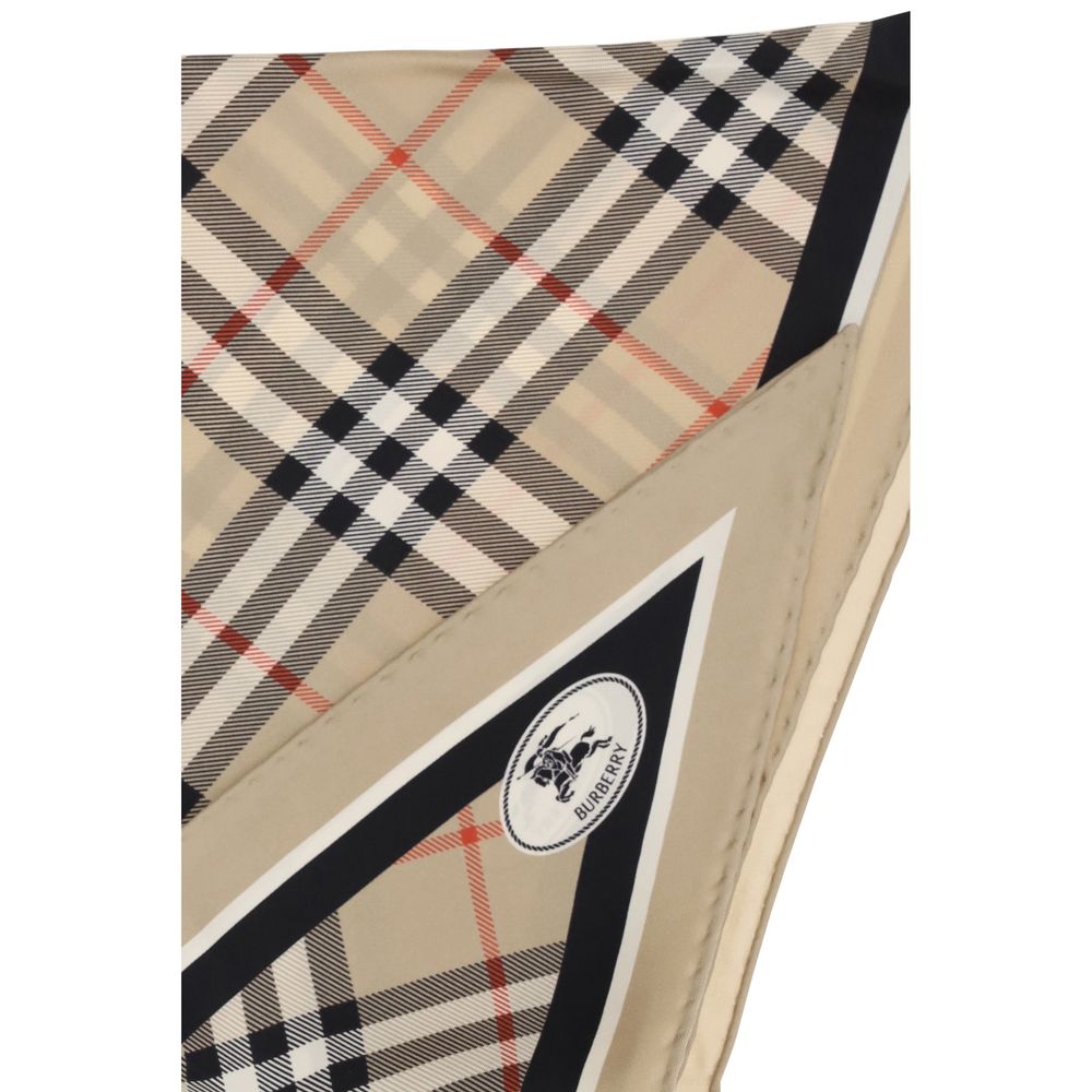 Burberry Beige Silk Scarf