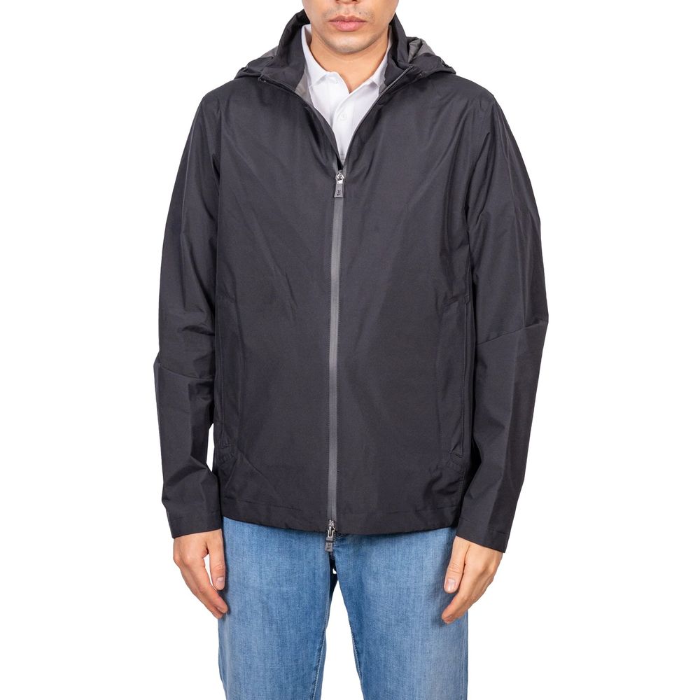 Herno Black Polyester Shell Jacket Herno