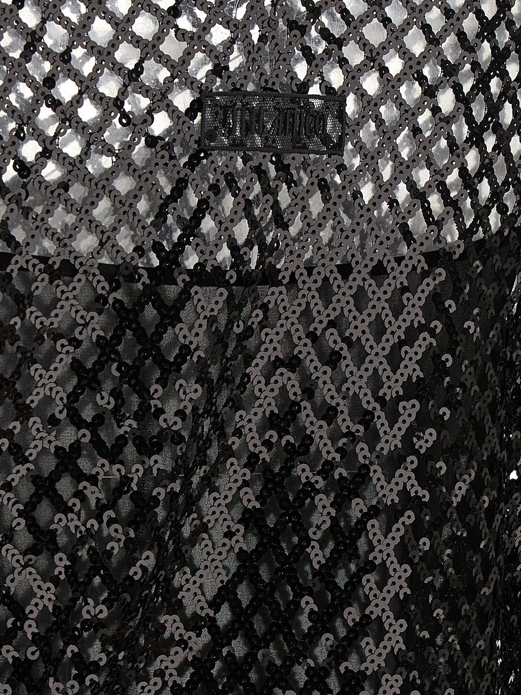 The Attico Black Polyester Short Dress