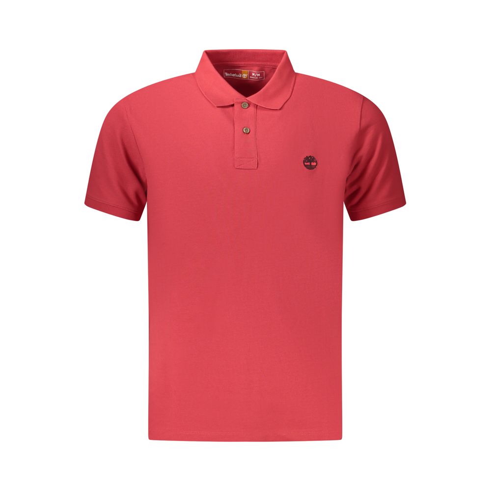 Timberland Red Cotton Men Polo Shirt