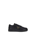 Prada Black Calf Leather Bos Taurus Low Top Sneakers Prada