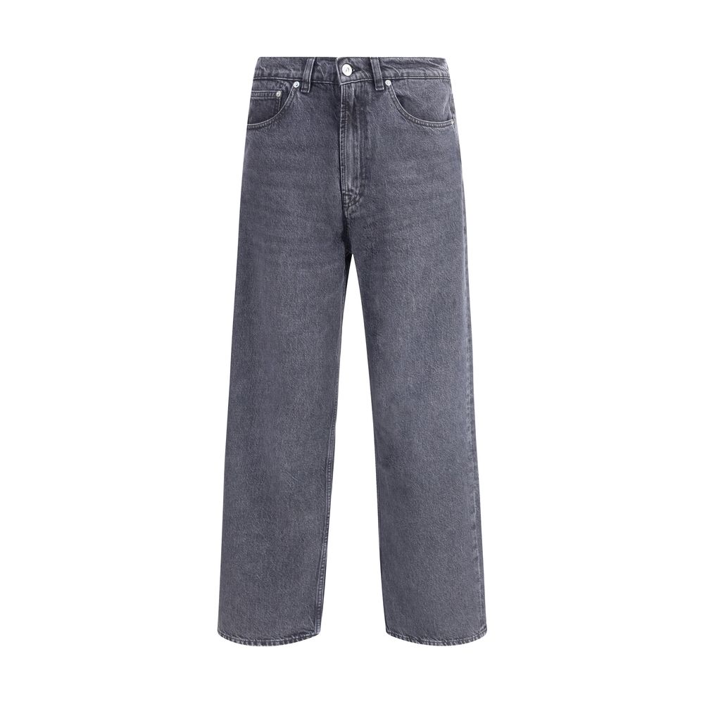 Our Legacy Black Cotton Relaxed Fit Jeans