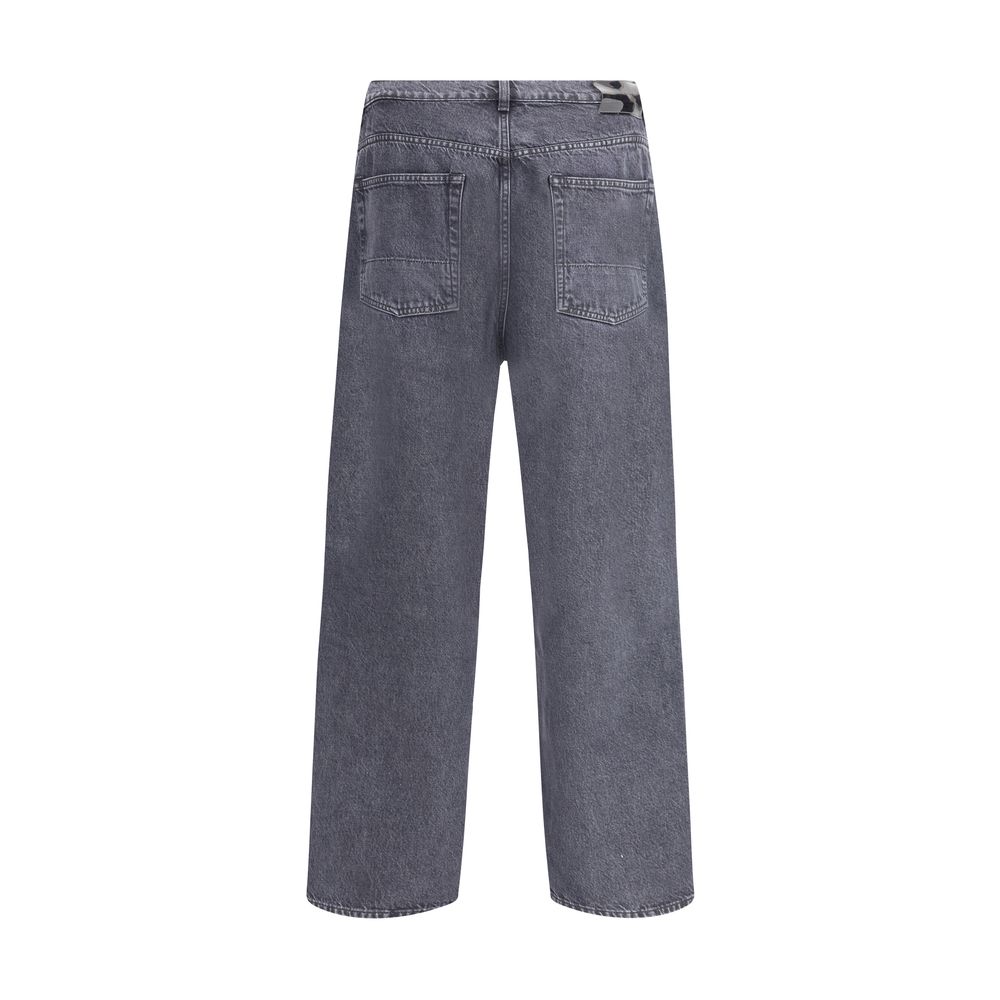 Our Legacy Black Cotton Relaxed Fit Jeans