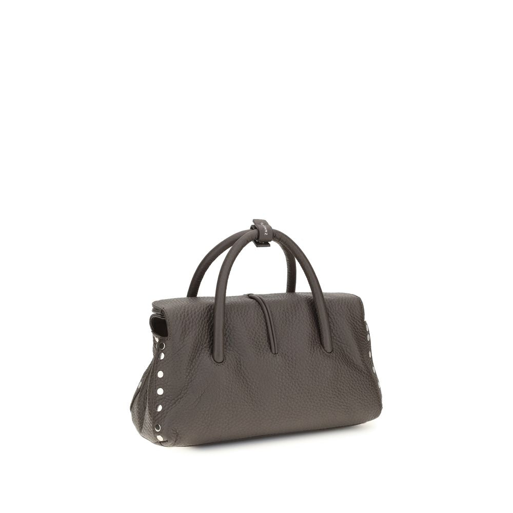 Zanellato Brown Calf Leather Bos Taurus Shoulder Bag