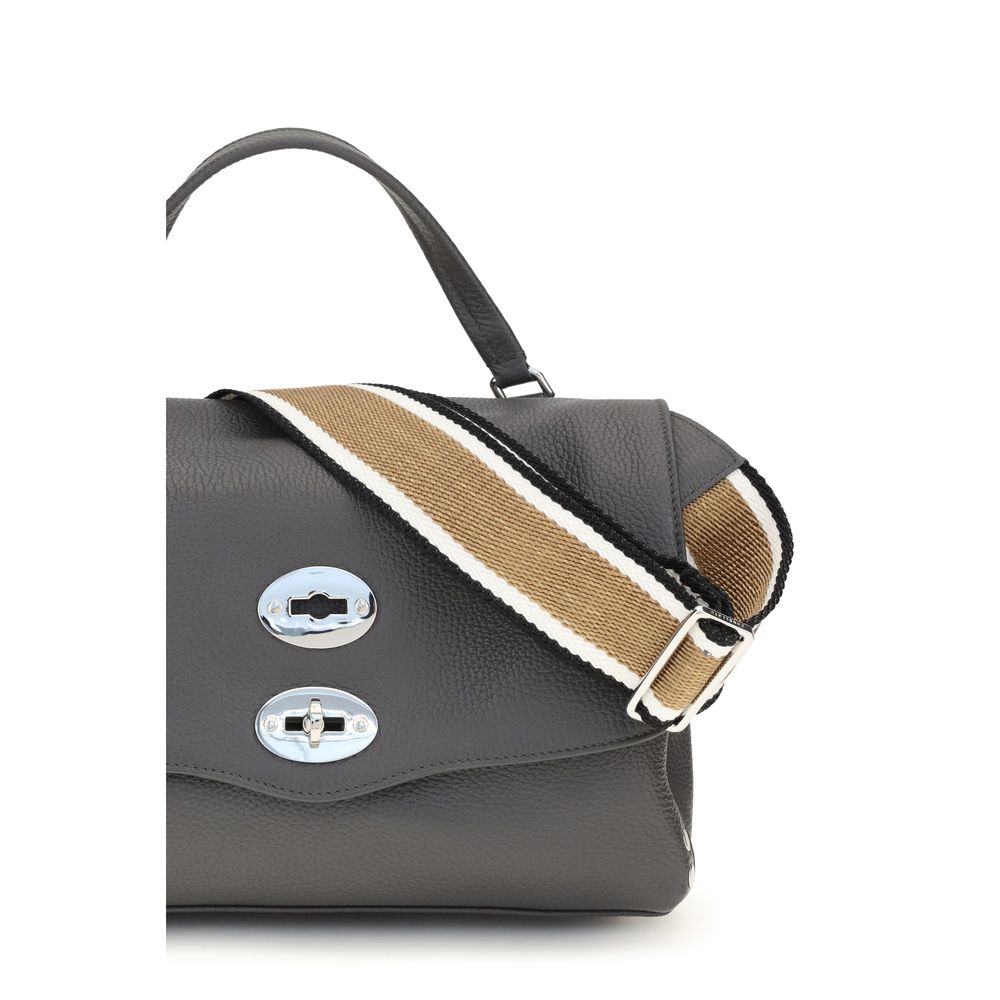 Zanellato Gray Calf Leather Bos Taurus Handbag