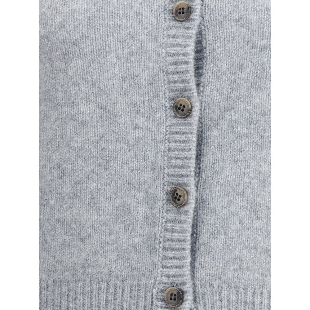 Lisa Yang Gray Cashmere Cardigan