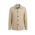 Malo Beige Linen Men Jacket