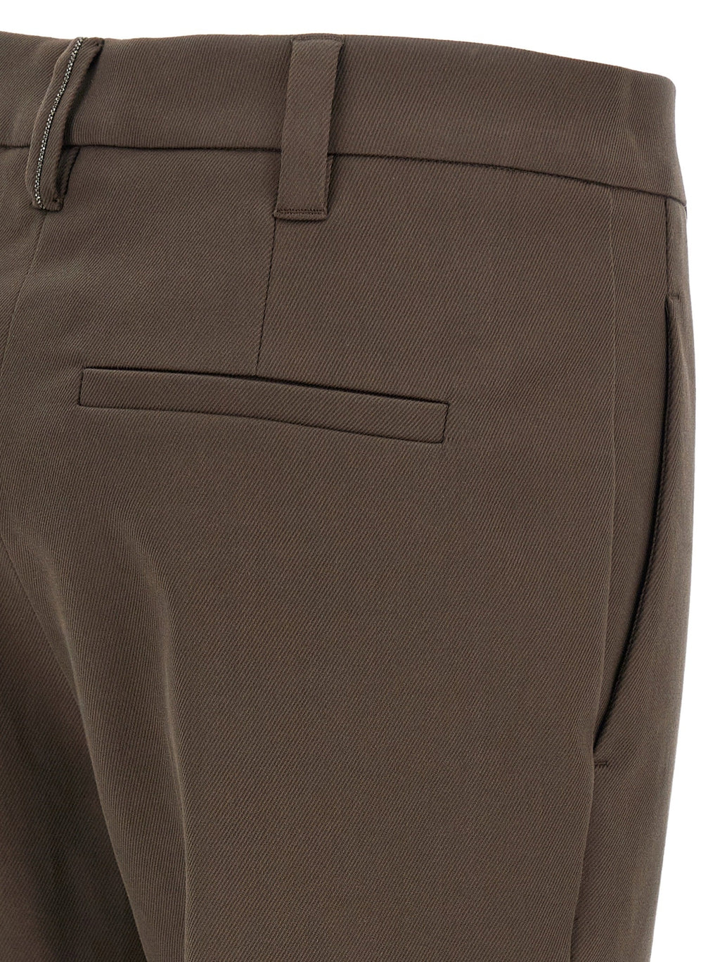 Brunello Cucinelli Brown Cotton Casual Pants