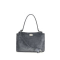 Balenciaga Gray Calf Leather Bos Taurus Handbag