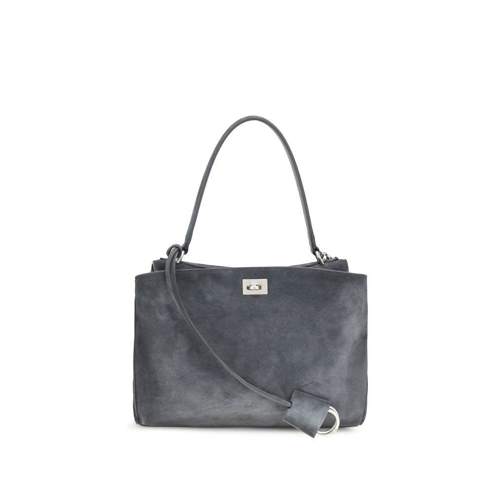 Balenciaga Gray Calf Leather Bos Taurus Handbag
