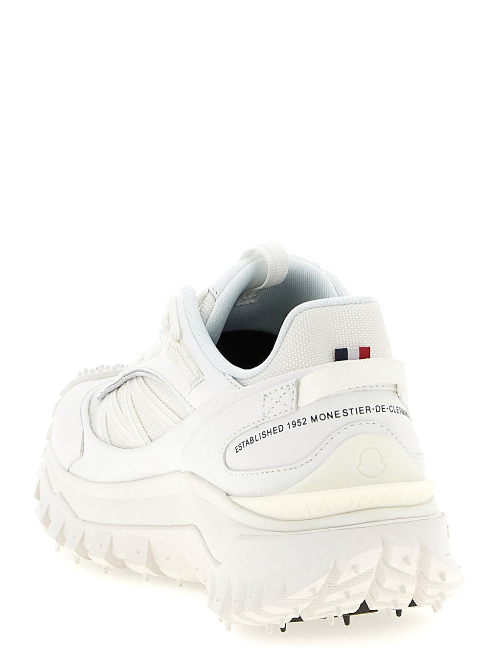 Moncler White Polyamide Athletic Sneakers