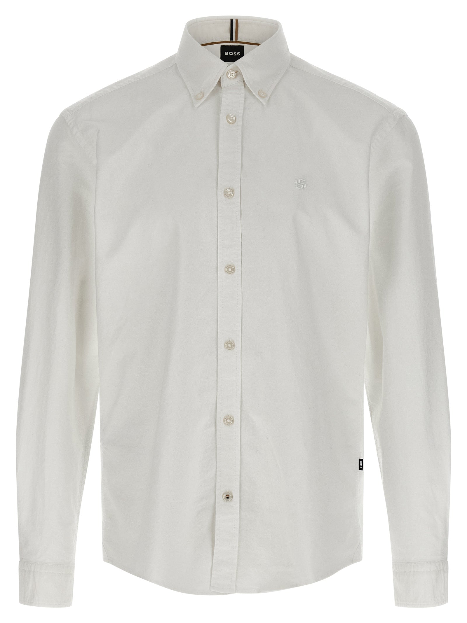 Hugo Boss White Cotton Blouse Hugo Boss