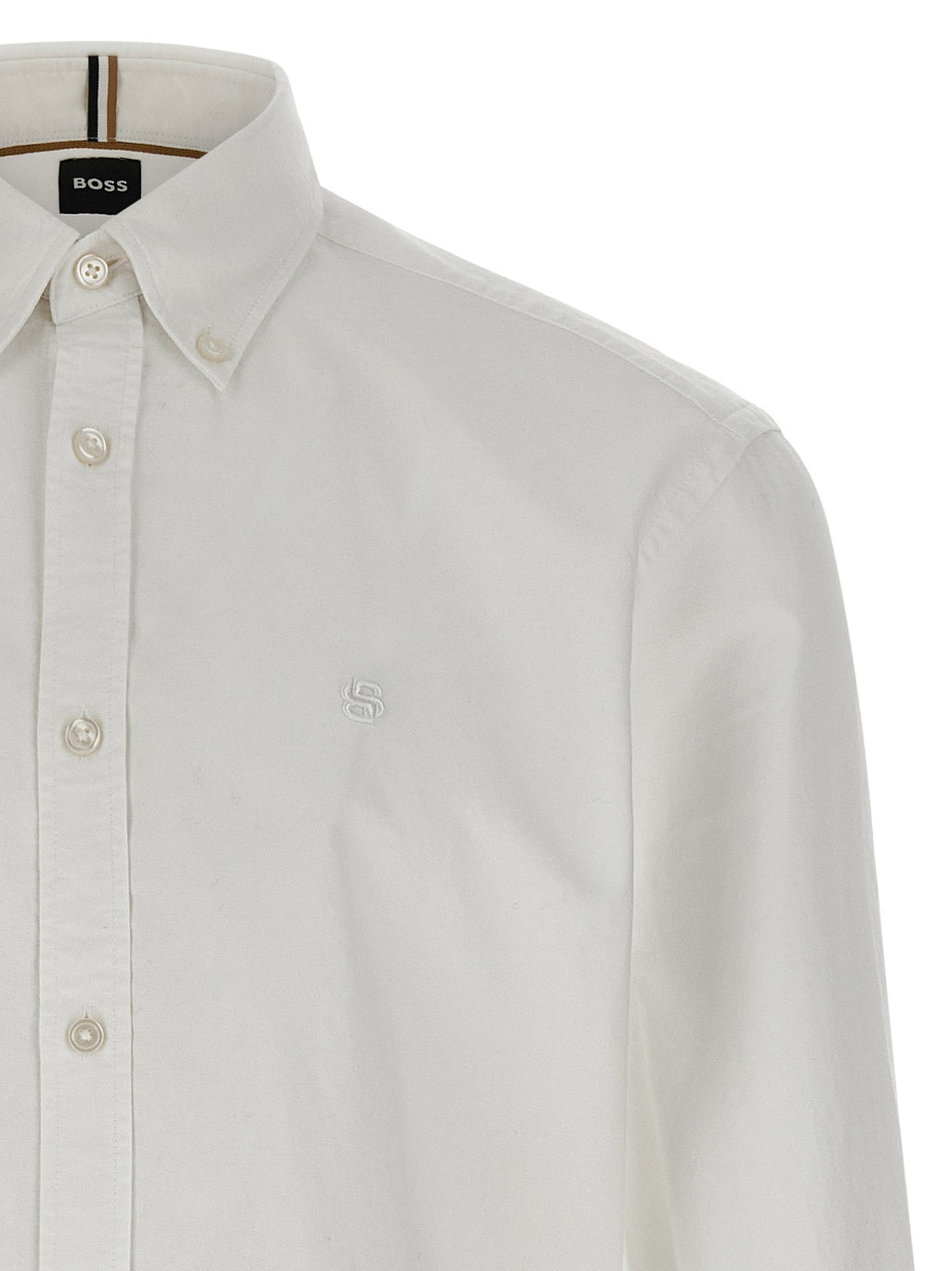 Hugo Boss White Cotton Blouse Hugo Boss