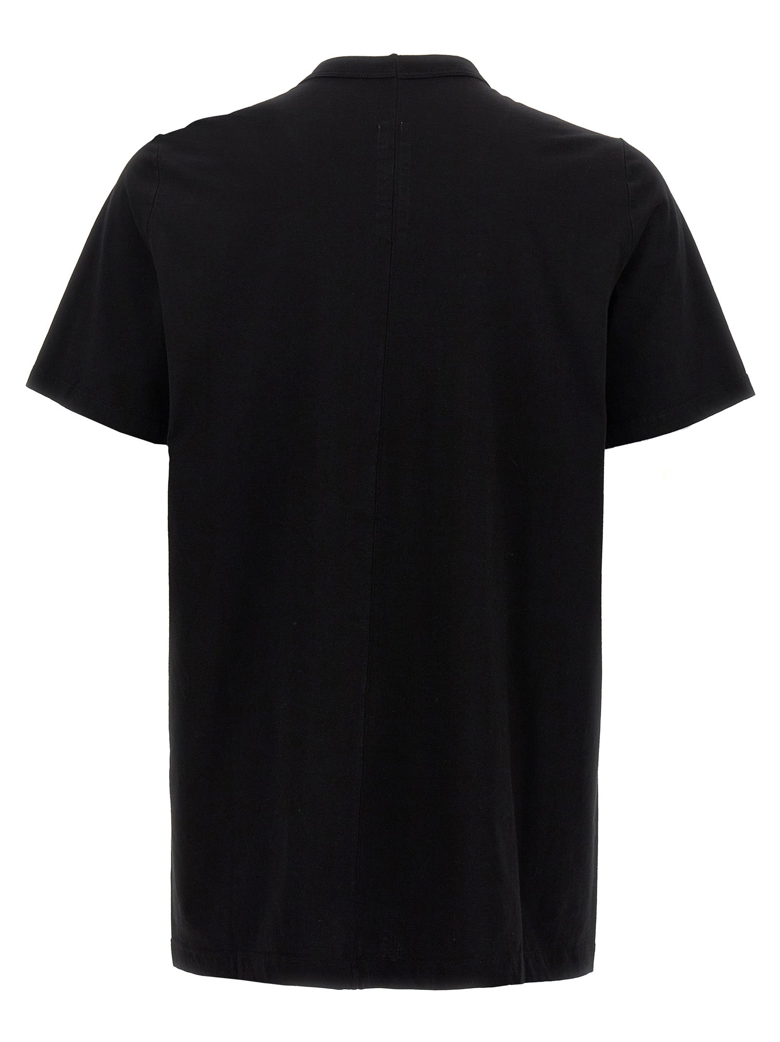 Rick Owens Black Cotton T-Shirt Rick Owens