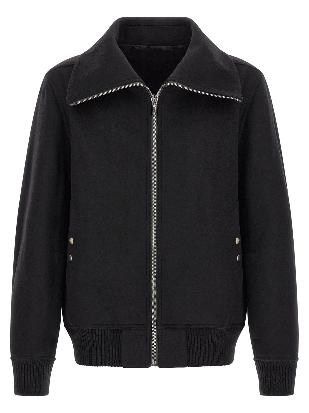 Rick Owens Black Virgin Wool Bomber Rick Owens
