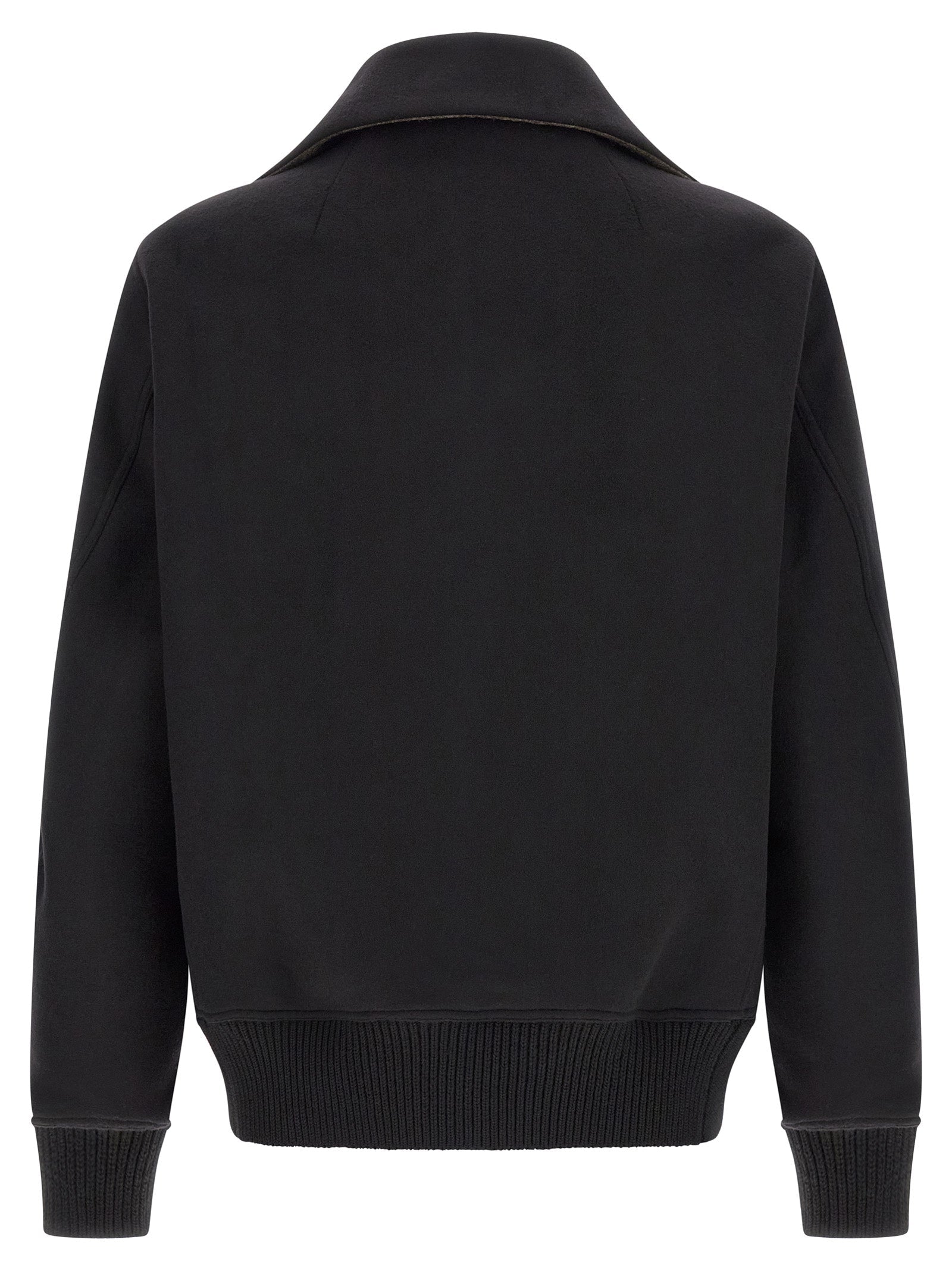 Rick Owens Black Virgin Wool Bomber Rick Owens