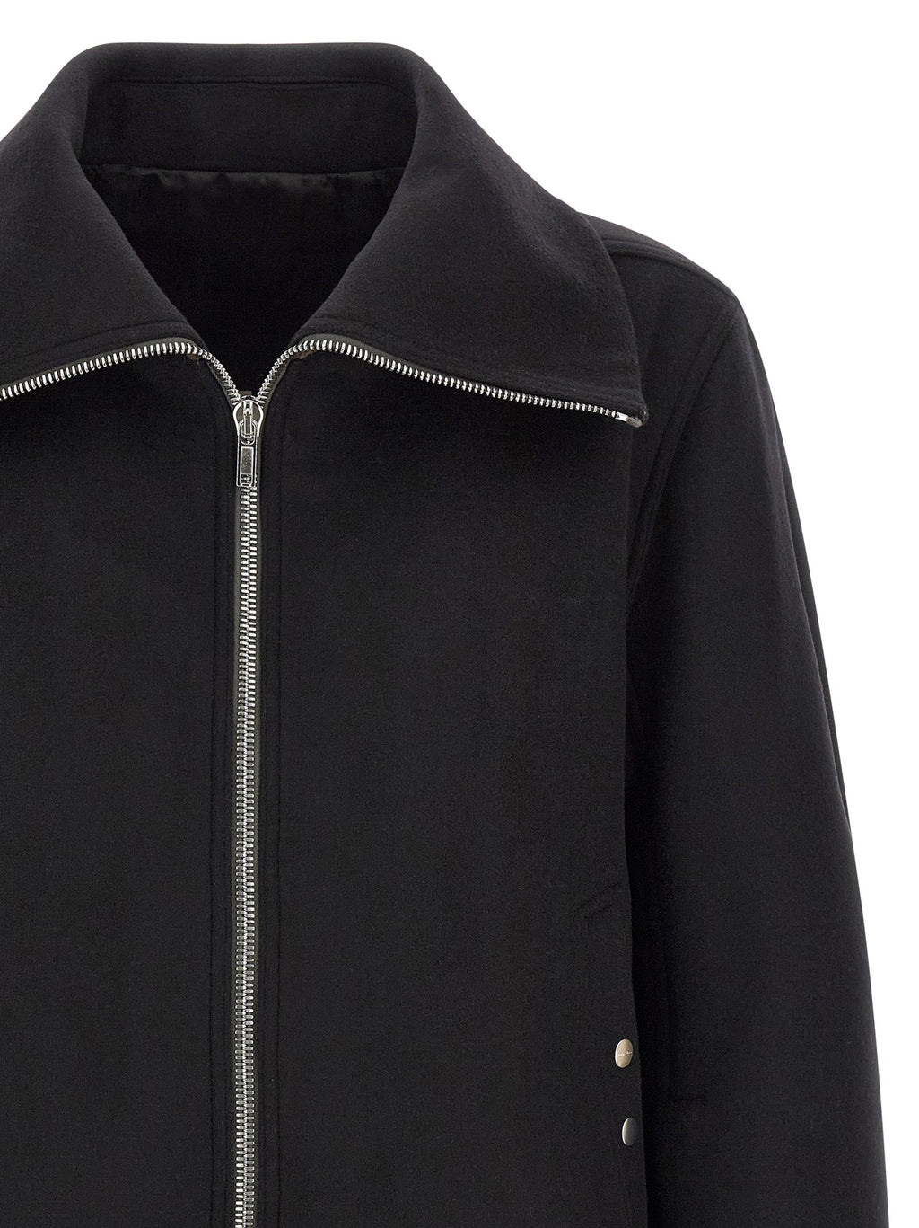 Rick Owens Black Virgin Wool Bomber Rick Owens
