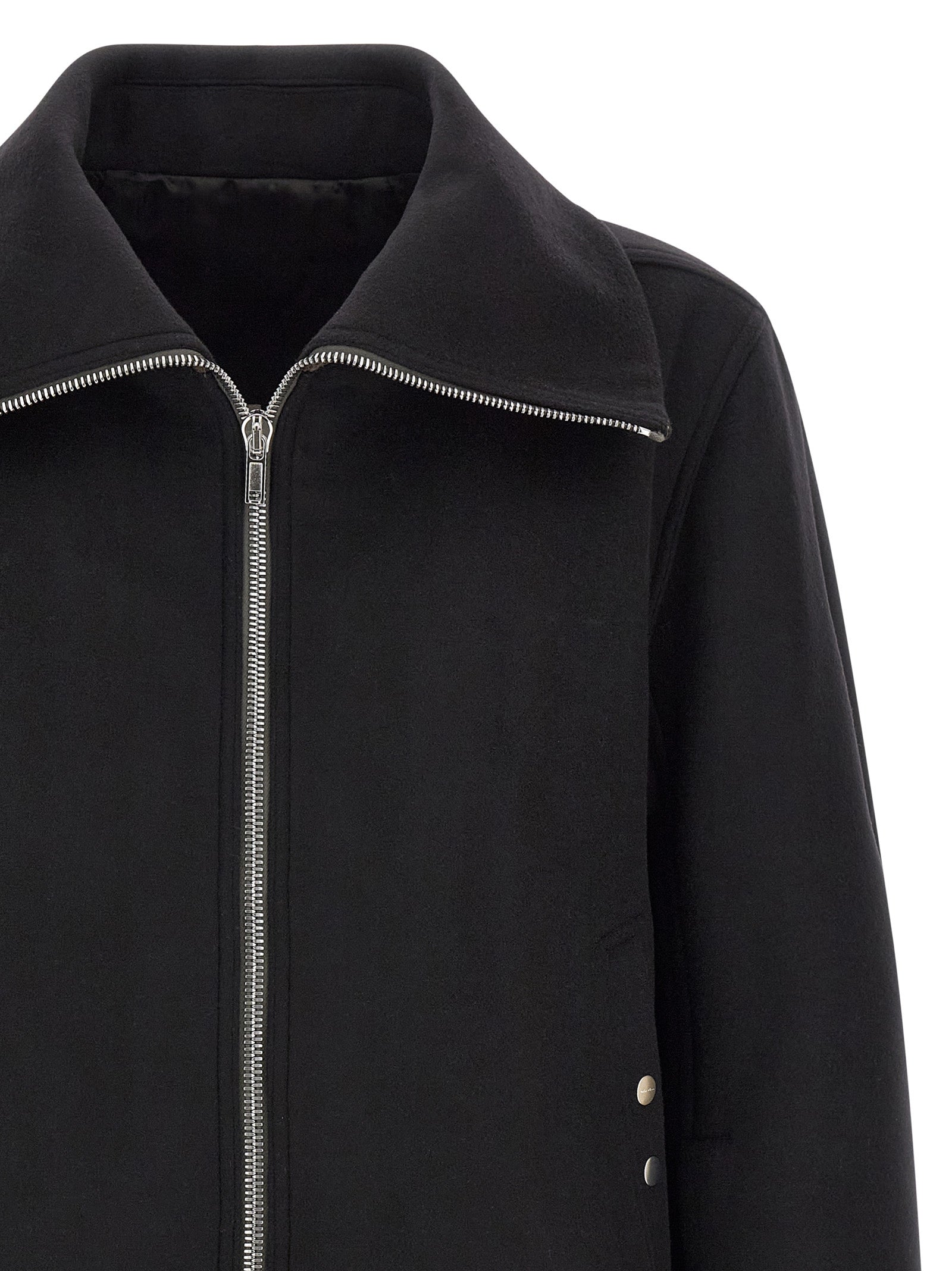 Rick Owens Black Virgin Wool Bomber Rick Owens