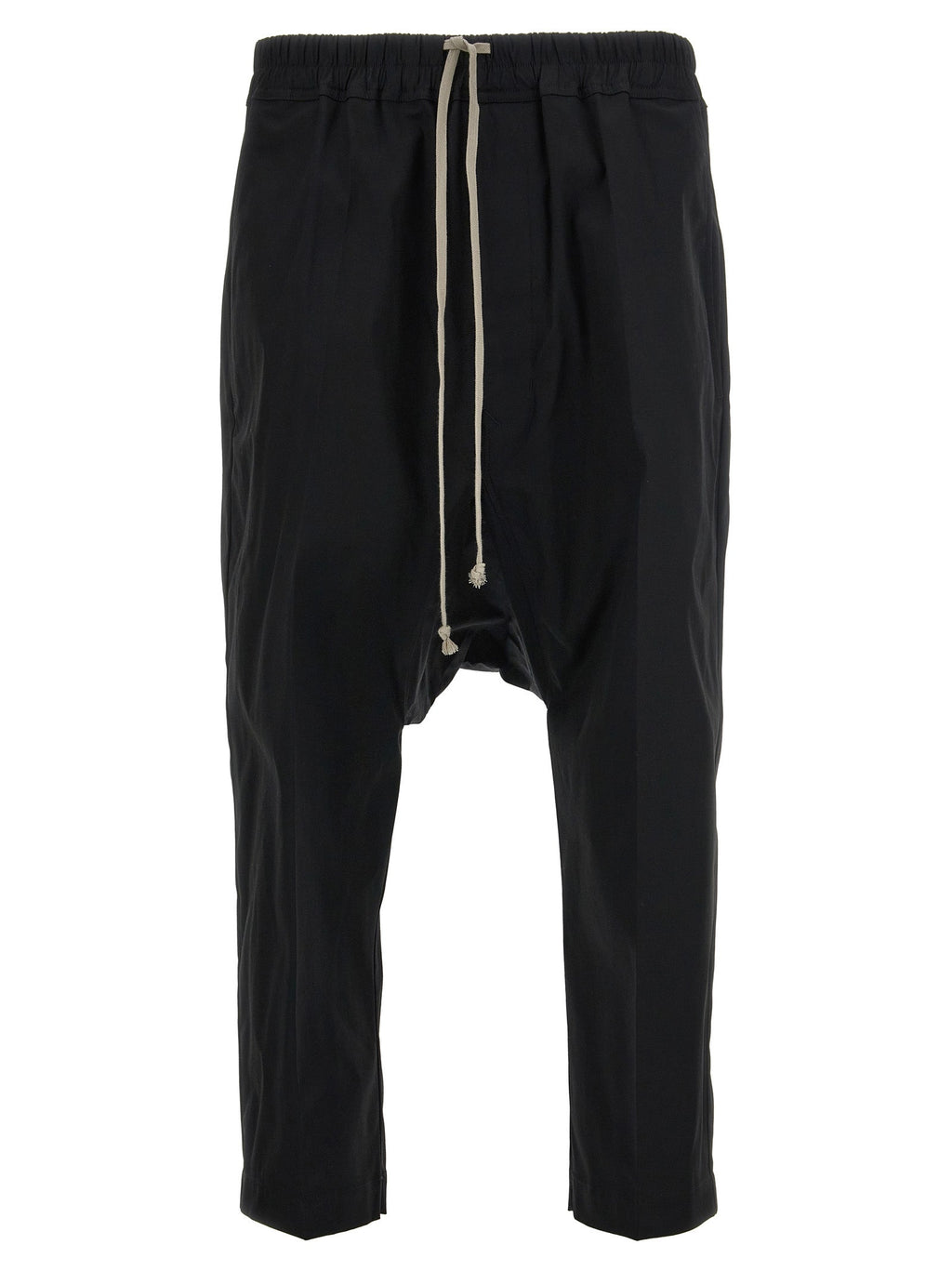Rick Owens Black Cotton Casual Pants