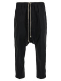 Rick Owens Black Cotton Casual Pants