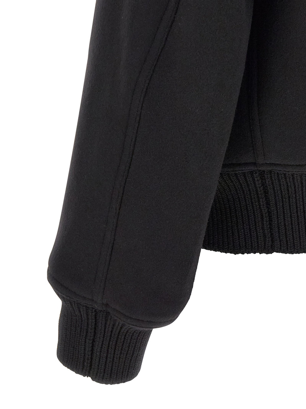 Rick Owens Black Virgin Wool Bomber Rick Owens