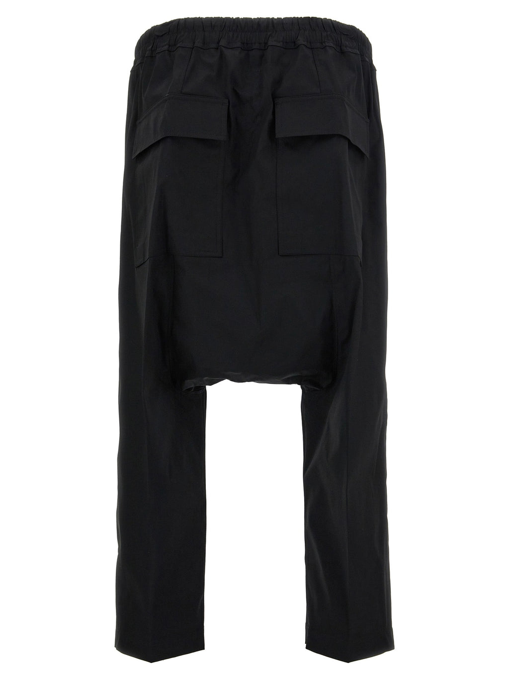 Rick Owens Black Cotton Casual Pants