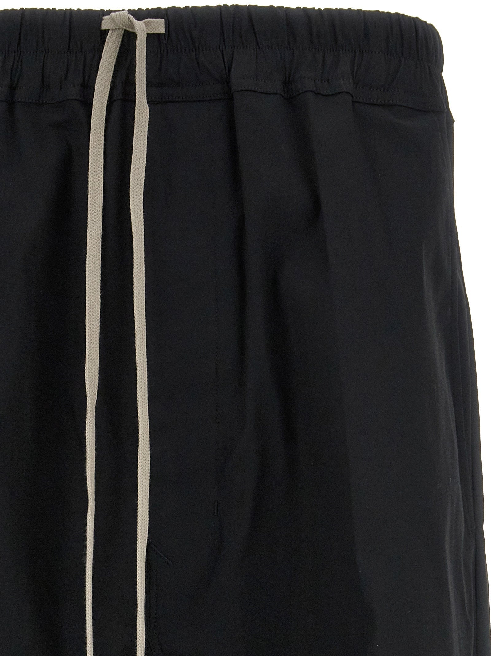 Rick Owens Black Cotton Casual Pants