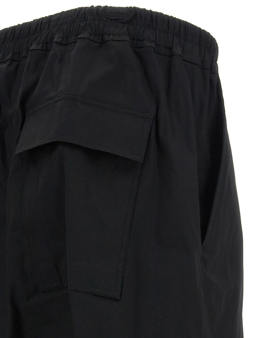 Rick Owens Black Cotton Casual Pants
