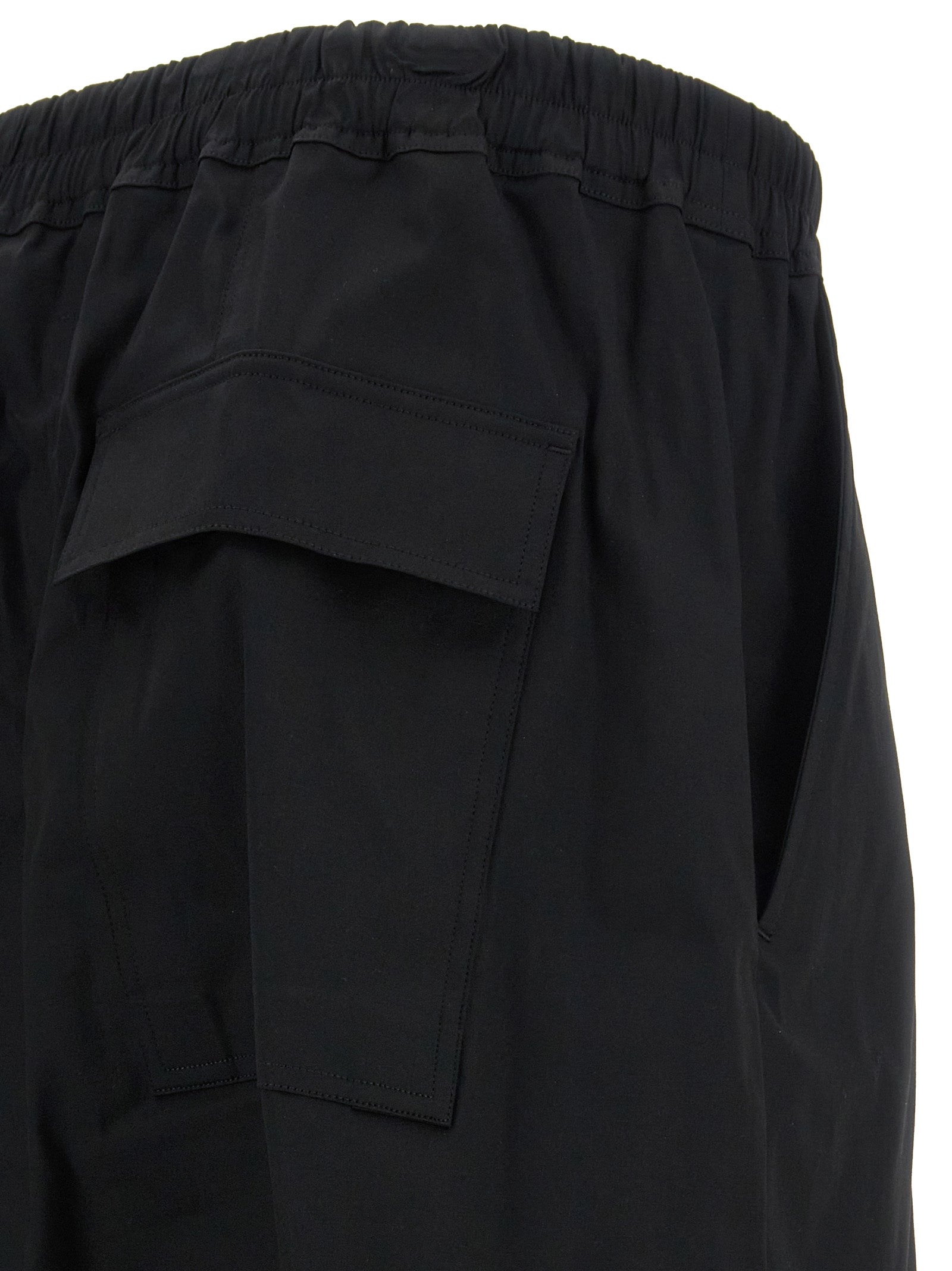 Rick Owens Black Cotton Casual Pants