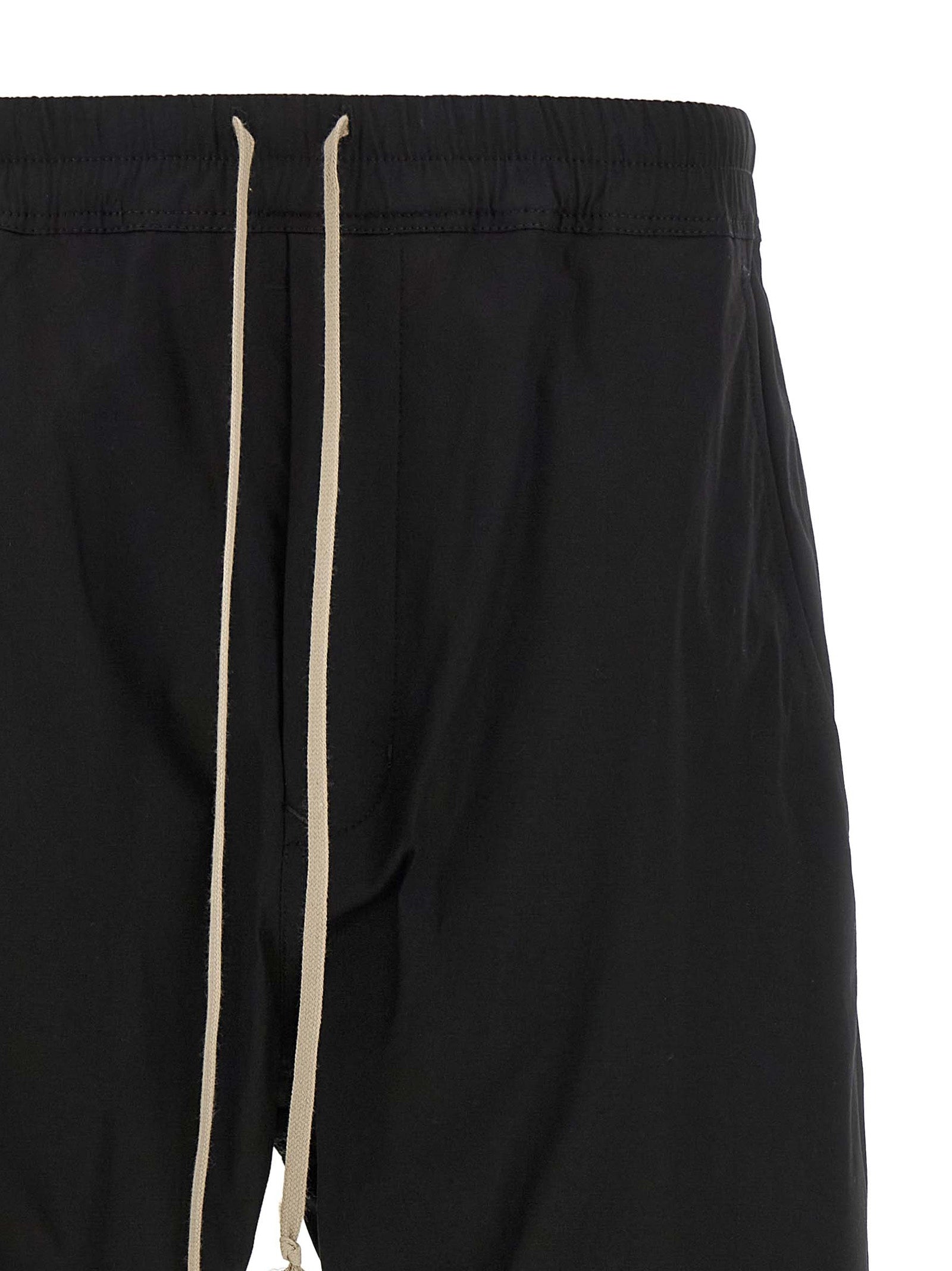 Rick Owens Black Cotton Joggers (Workout Pants)