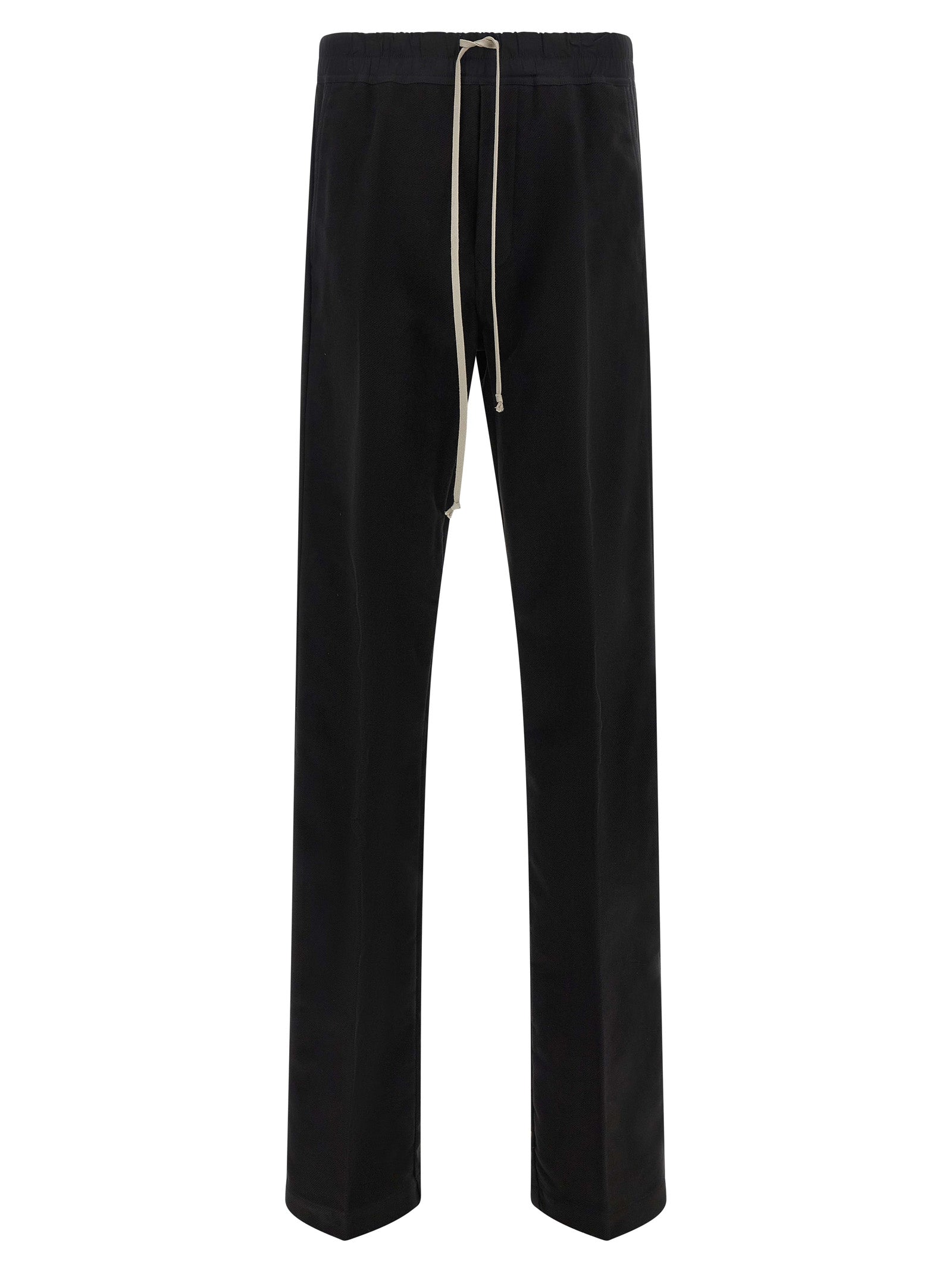 Rick Owens Black Cotton Casual Pants