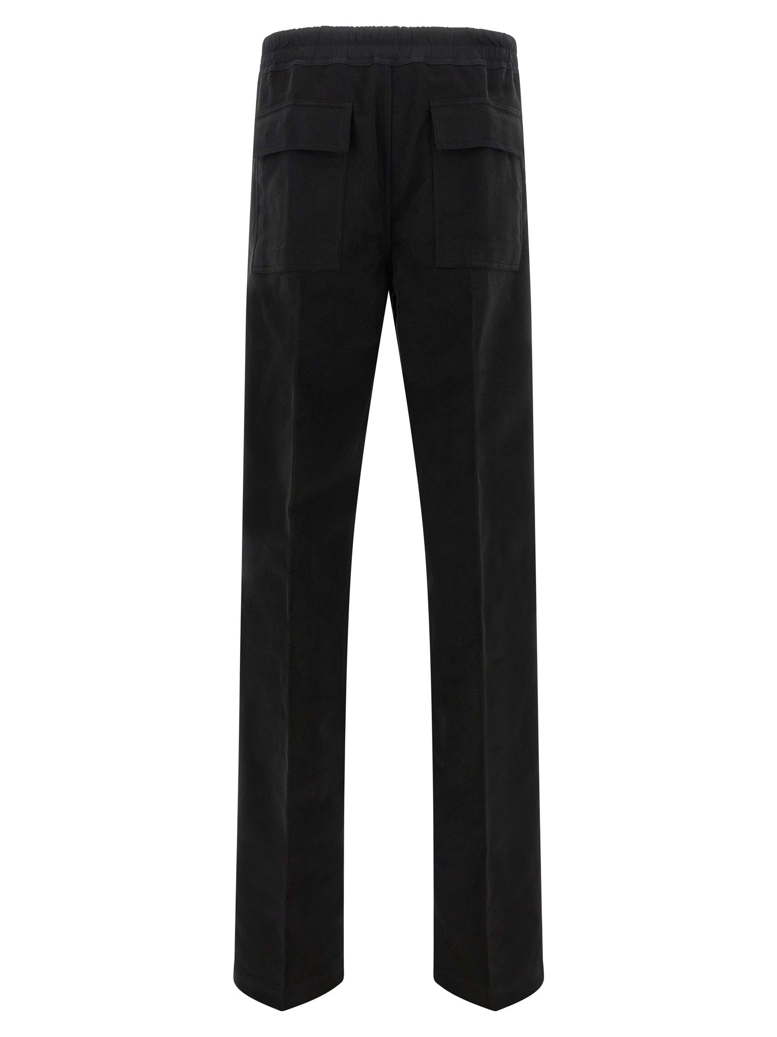 Rick Owens Black Cotton Casual Pants