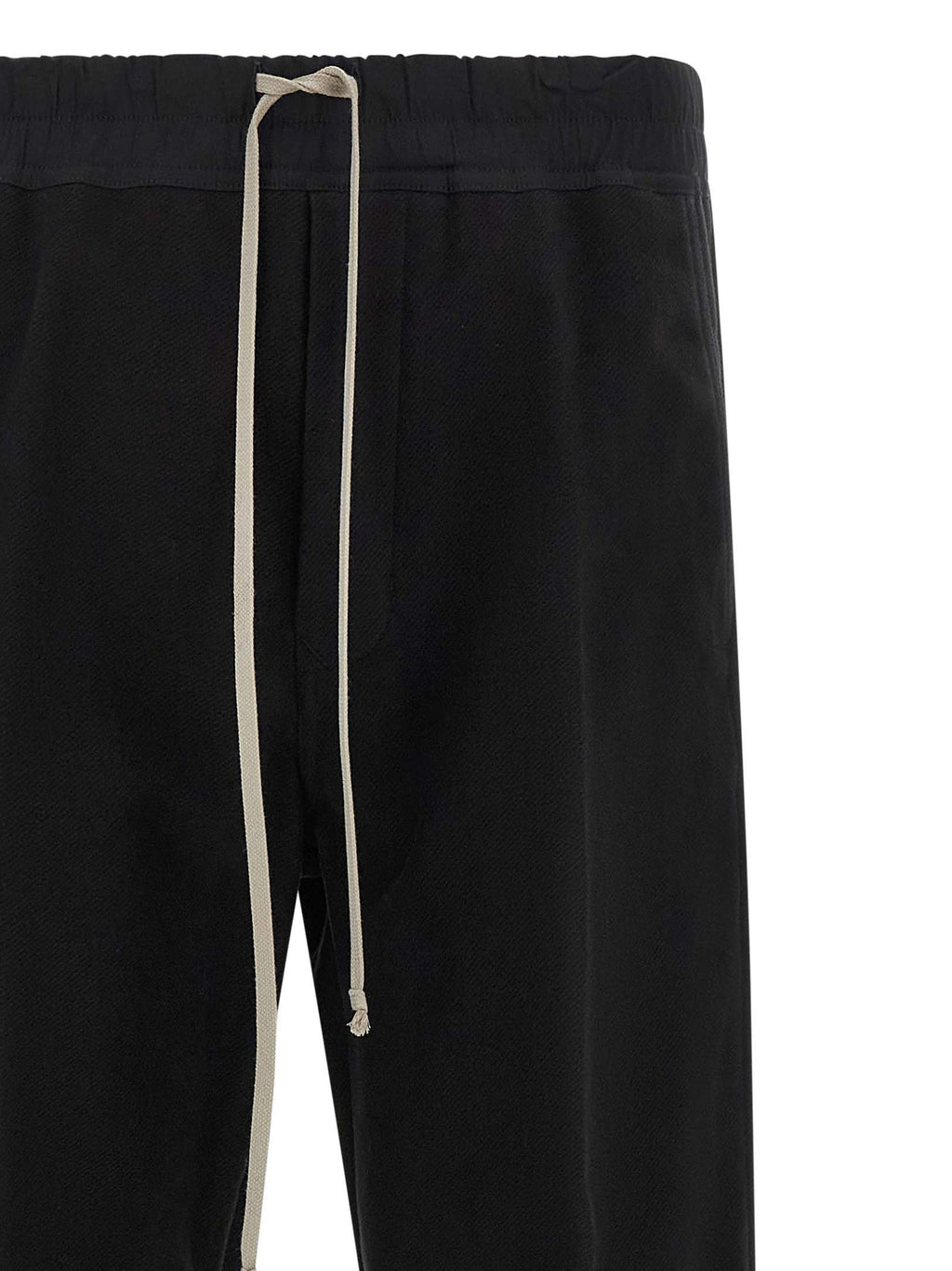 Rick Owens Black Cotton Casual Pants