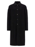 Rick Owens Black Virgin Wool Coat