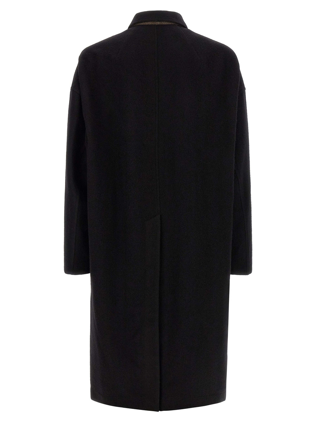 Rick Owens Black Virgin Wool Coat