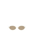 Alexander McQueen Gold Metal Sunglasses
