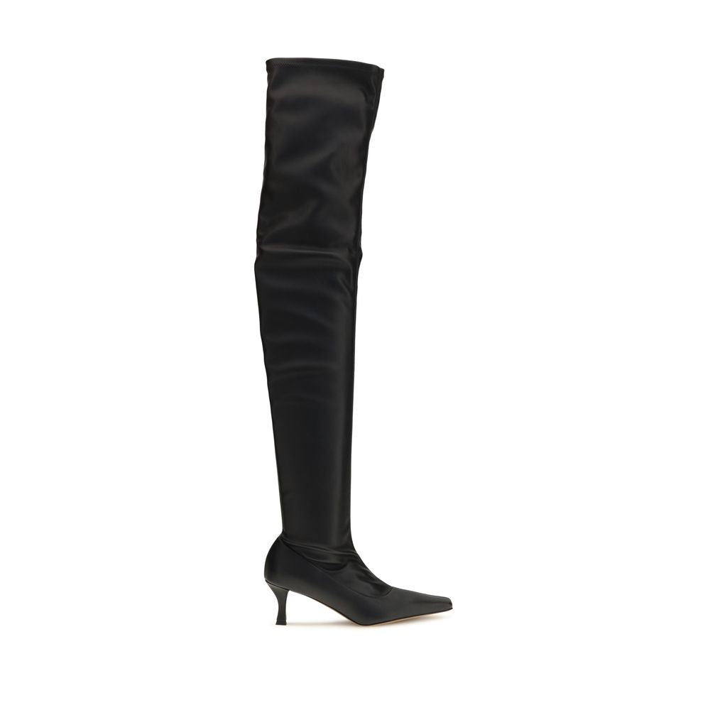 Proenza Schouler Black Polyurethane Over The Knee Proenza Schouler