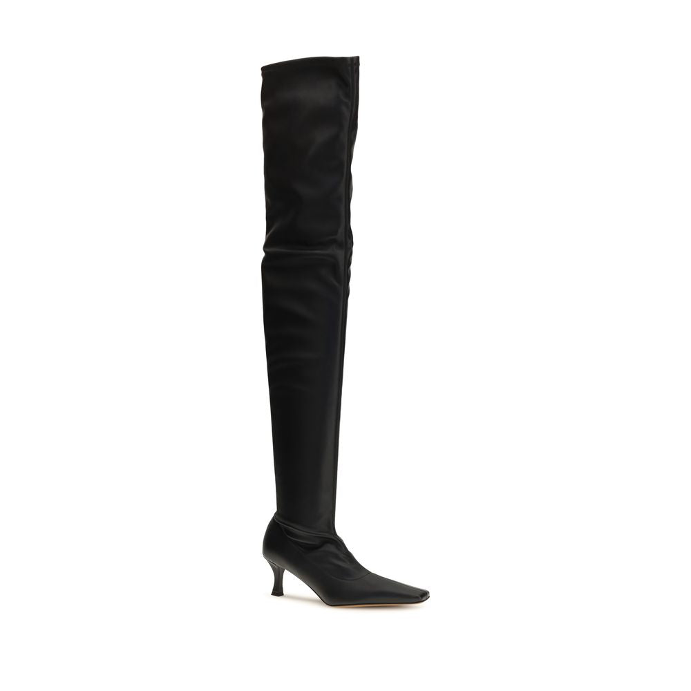 Proenza Schouler Black Polyurethane Over The Knee Proenza Schouler