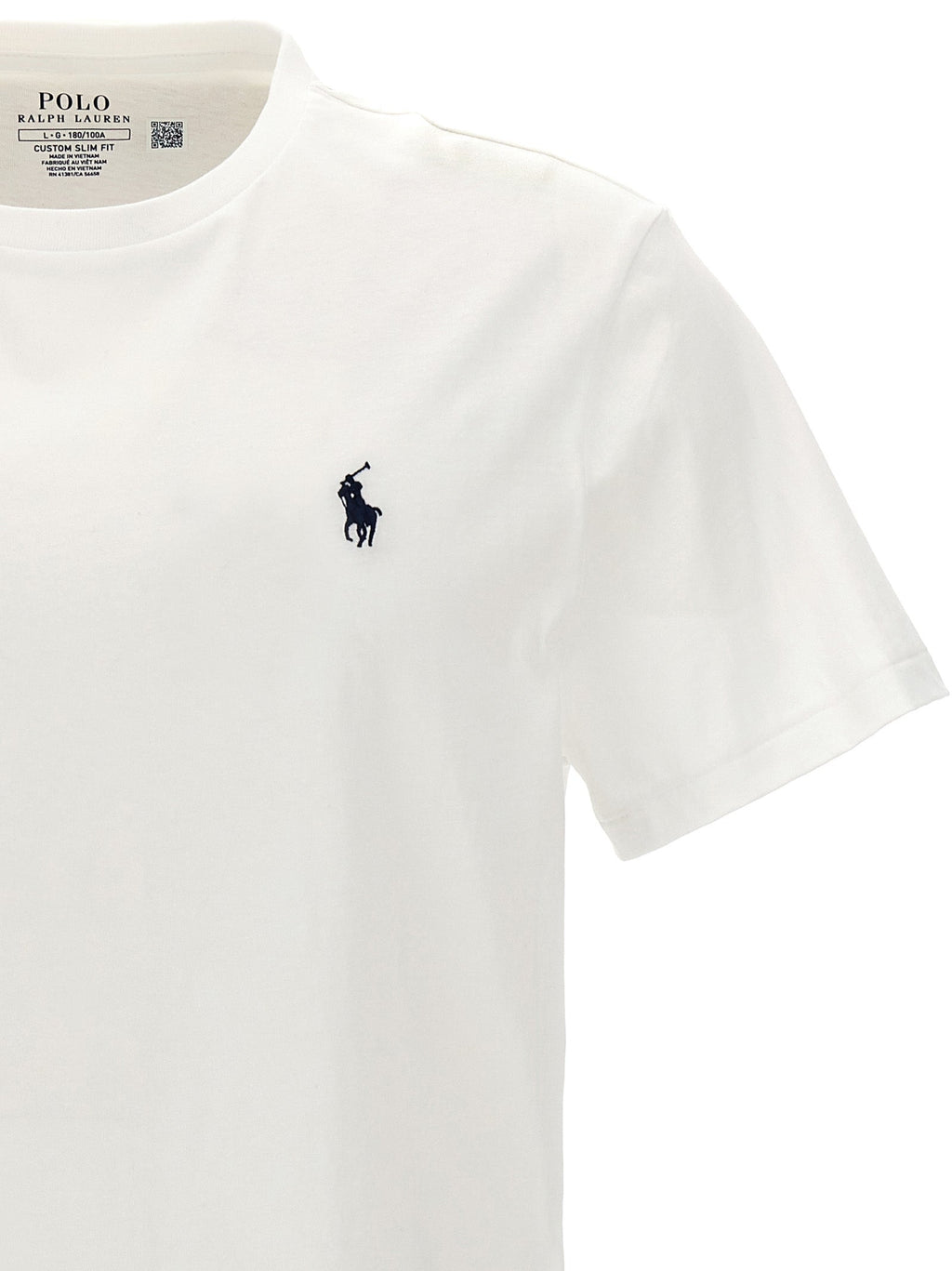 Polo Ralph Lauren White Cotton T-Shirt Polo Ralph Lauren