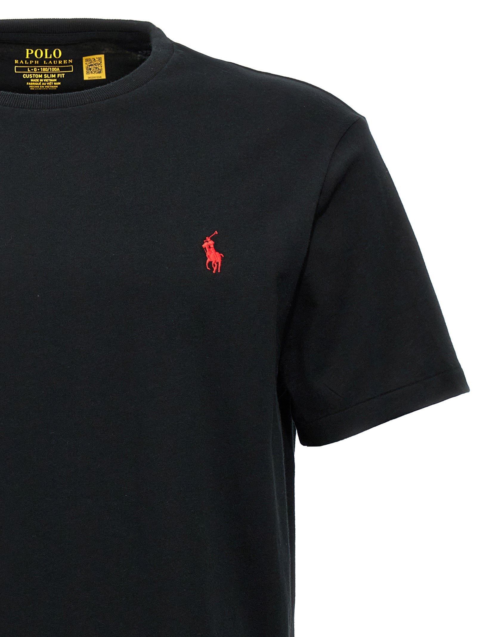 Polo Ralph Lauren Black Cotton T-Shirt