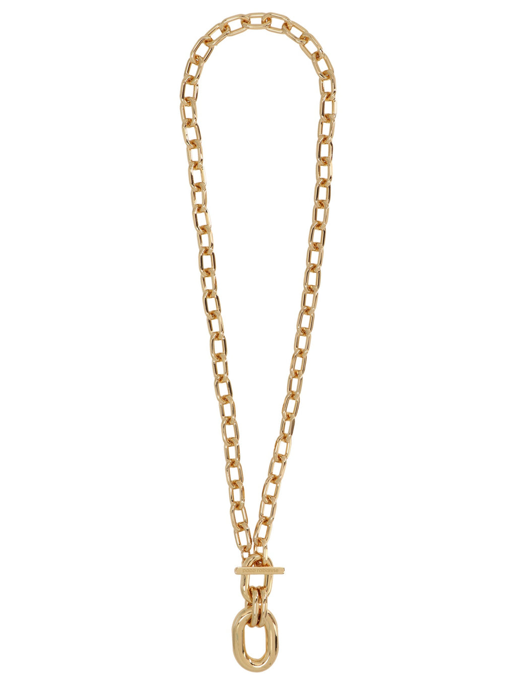 Paco Rabanne Gold Aluminum Necklace Paco Rabanne